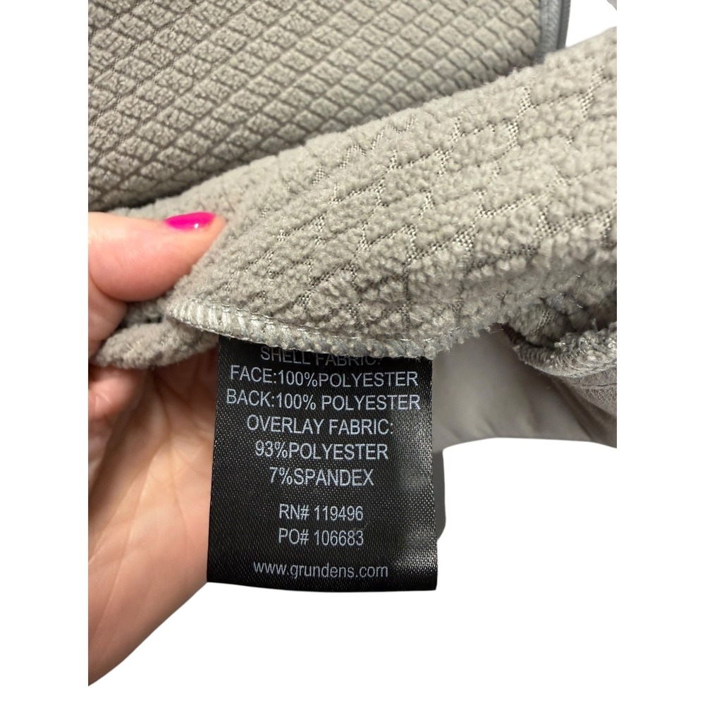 Grundens Full Zip Hooded Jacket Mens 2XL Grey Fleece Lined Soft Shell 119496 - Picture 15 of 16